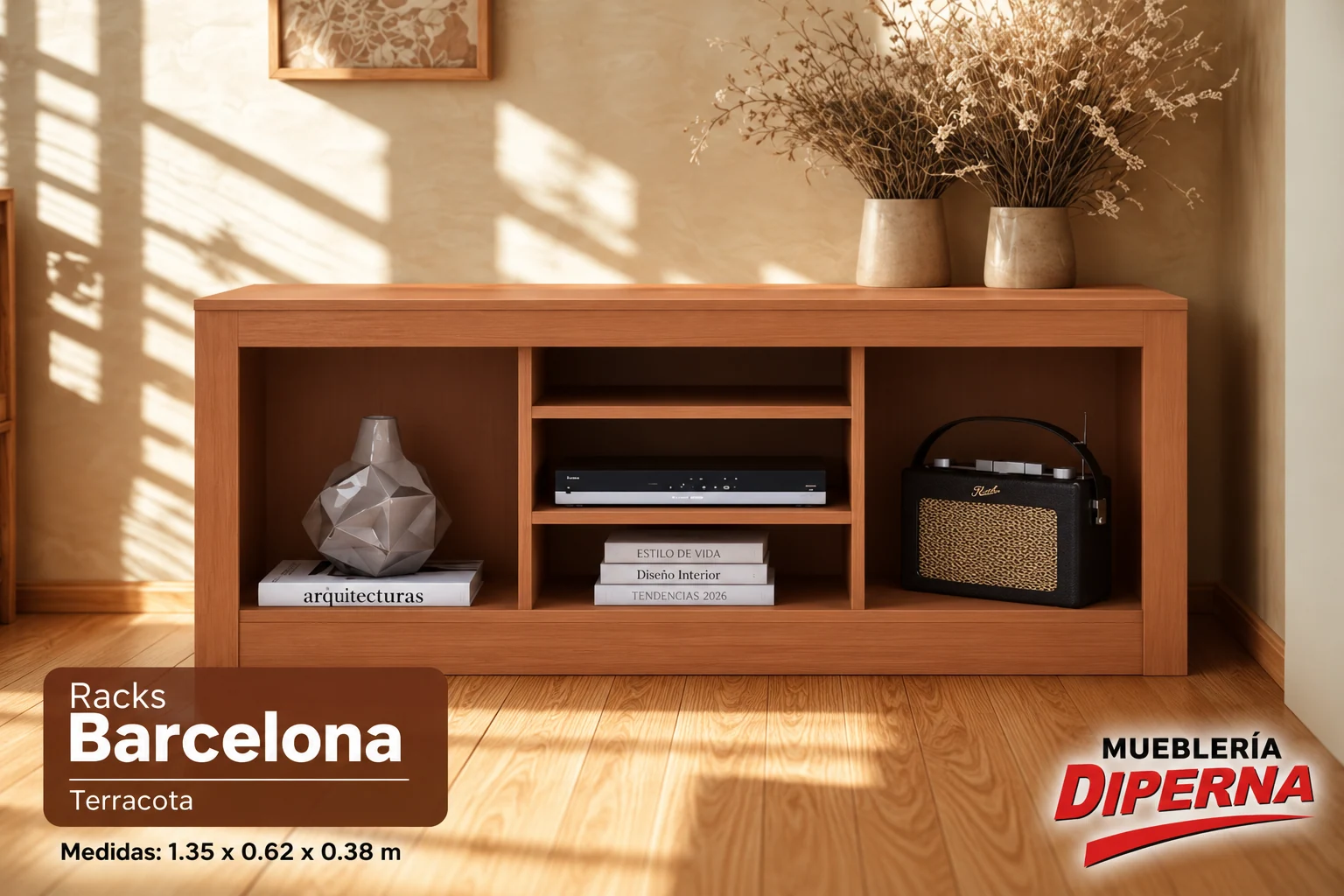 Rack Barcelona con medidas